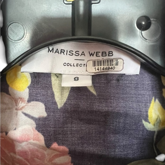 Marissa Webb X RTR Multi Floral Printed Puff Sleeve Dress - Size 8 - Picture 9 of 14
